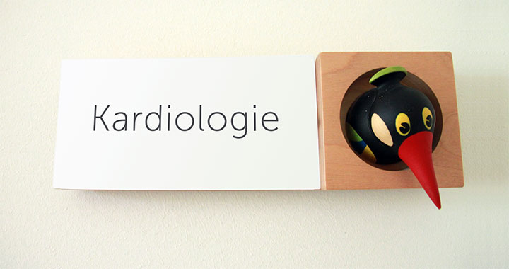 Türschild Praxis für Kinderkardiologie